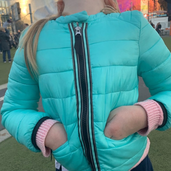 Zara girls 4/5 bluish/turquoise jacket - Picture 6 of 8